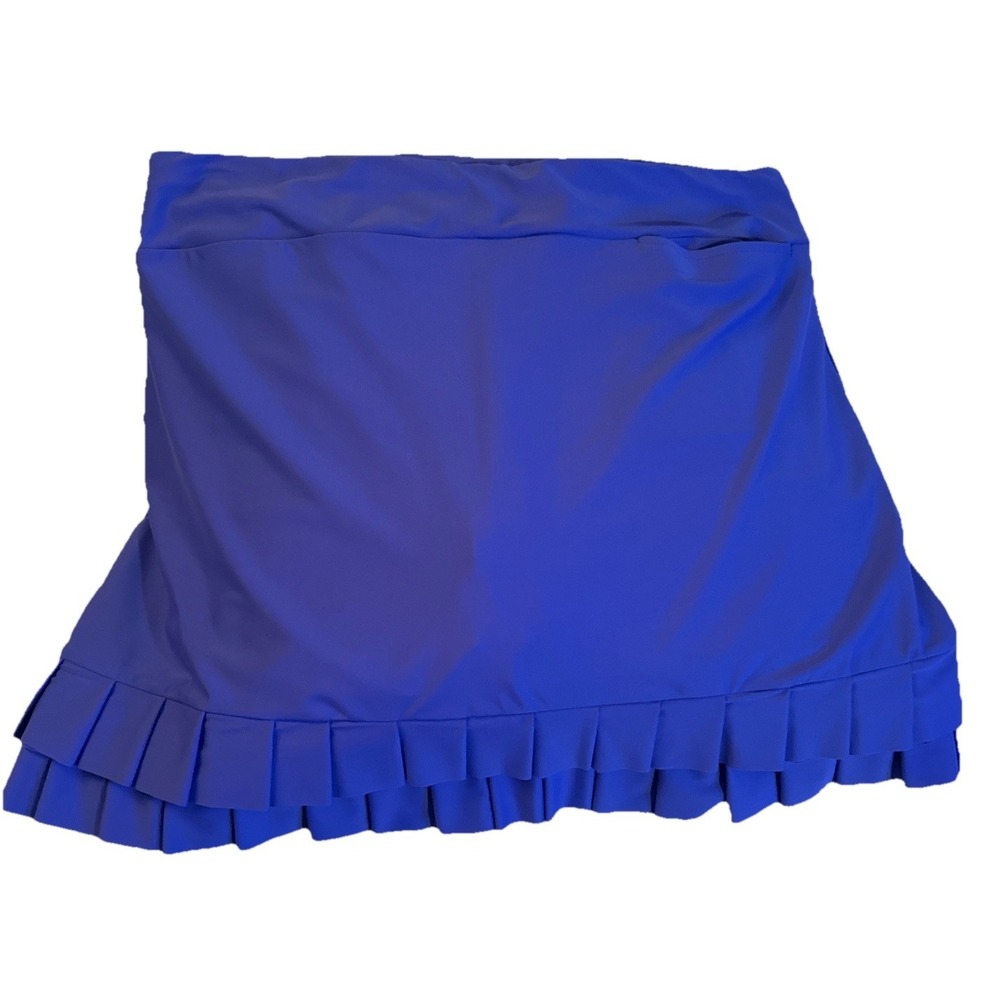 Tzu Tzu Golf Skort Pleated Skirt Pickleball Tennis Periwinkle Women's Sz XL 14 - Picture 2 of 11